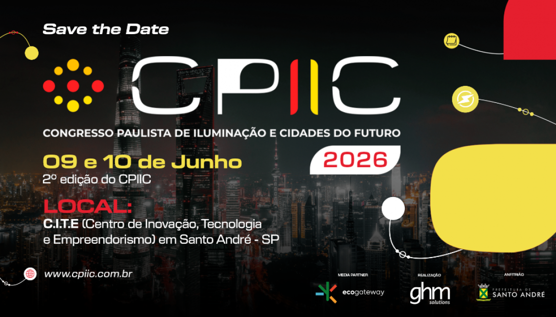 Em Santo André, Ipem-SP participará do Congresso Paulista de Iluminação e Cidades do Futuro